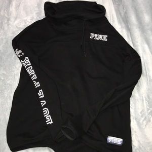 vs pink turtleneck hoodie